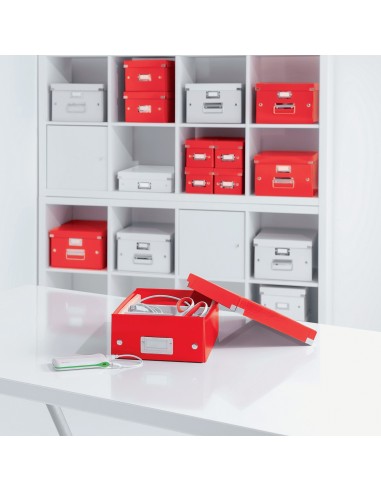 Leitz Click & Store WOW scatola per la conservazione di documenti Cartoncino Rosso