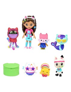 Gabby's Dollhouse , Set di personaggi a tema festa da ballo con bambola di Gabby, 6 gatti giocattolo e accessori, per bambini