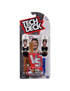 Tech Deck , Plan B Skateboards, Serie Versus, Confezione da 2 Fingerboard da Collezione e Set di Ostacoli, Miniskate,