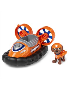 PAW Patrol , Hovercraft di Zuma, veicolo giocattolo con action figure da collezione, giocattoli progettati in modo sostenibile