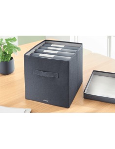 Leitz 61450089 scatola per la conservazione di documenti Cartoncino, Tessuto Grigio 2