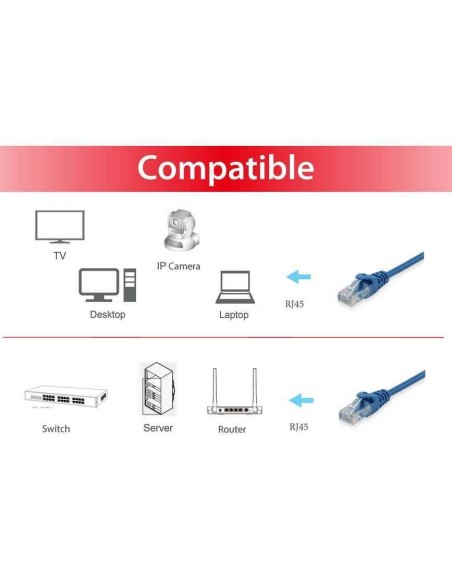 Equip 625433 cavo di rete Blu 0,25 m Cat6 U UTP (UTP)