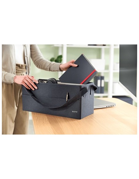 Leitz 64440089 borsa e tracolla Tessuto Nero Unisex Borsa a mano