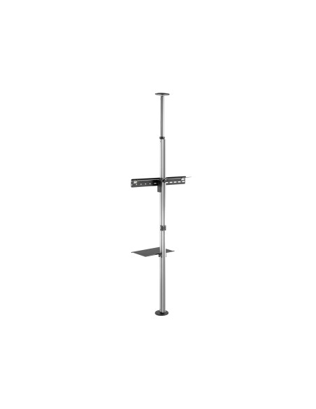 Equip 650621 Supporto TV a parete 177,8 cm (70") Nero, Stainless steel