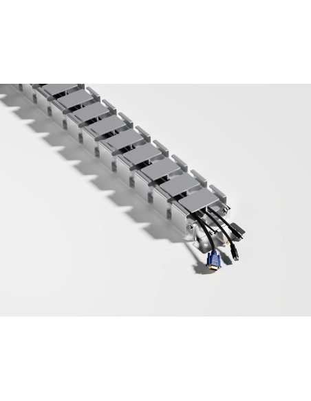 Equip 650860 organizer per cavi Scrivania Guaina intrecciata per cavi Grigio 1 pz