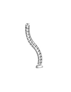 Equip 650862 organizer per cavi Scrivania Guaina intrecciata per cavi Argento 1 pz