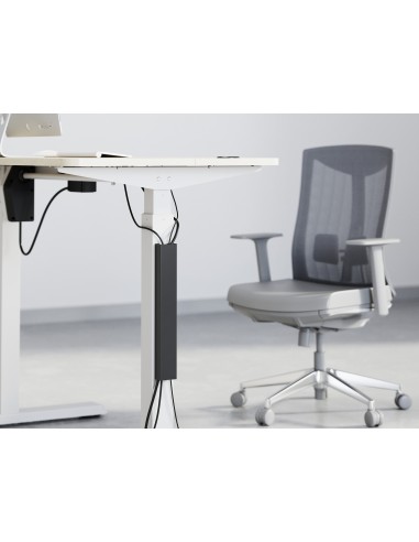 Equip 650865 organizer per cavi Scrivania Pannello passacavi Nero