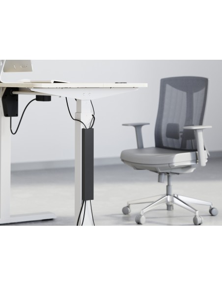 Equip 650865 organizer per cavi Scrivania Pannello passacavi Nero