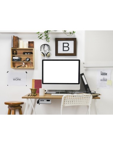 Equip 650890 supporto per CPU Porta CPU sotto scrivania Nero