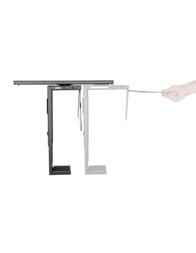 Equip 650892 supporto per CPU Porta CPU sotto scrivania Nero