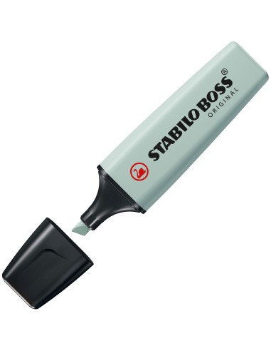 STABILO BOSS ORIGINAL NatureColors evidenziatore 4 pz Punta smussata Beige, Nero, Verde, Grigio chiaro