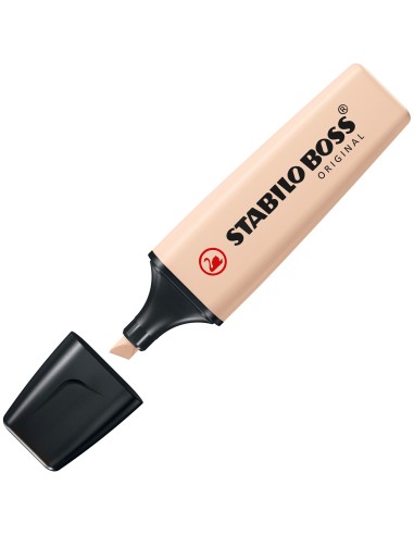 STABILO BOSS ORIGINAL NatureColors evidenziatore 4 pz Punta smussata Beige, Nero, Verde, Grigio chiaro