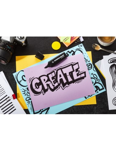 STABILO BOSS ORIGINAL evidenziatore 10 pz Punta smussata Nero