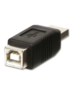 Lindy 71231 adattatore per inversione del genere dei cavi USB A USB B Nero