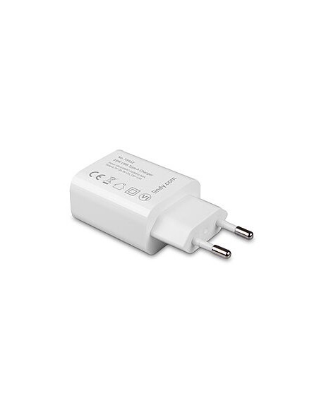 Lindy 73412 Caricabatterie per dispositivi mobili Smartphone, Tablet Bianco AC Ricarica rapida Interno, Esterno