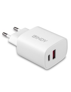 Lindy 73413 Caricabatterie per dispositivi mobili Universale Bianco AC Ricarica rapida Interno