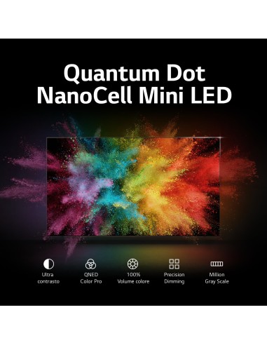 LG QNED MiniLED 75'' Serie QNED86 75QNED866RE, TV 4K, 4 HDMI, SMART TV 2023