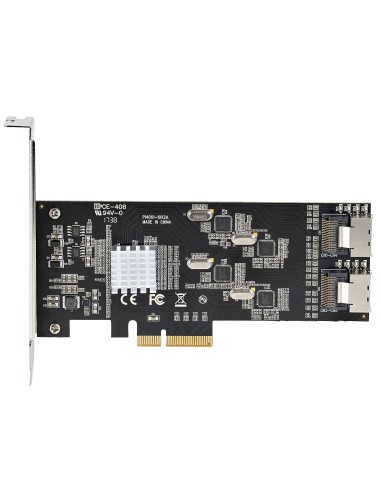 StarTech.com Scheda SATA PCI Express a 8 porte - Adattatore convertitore PCI Express GEN 2 per SSD HDD SATA 3 con 4 Controller