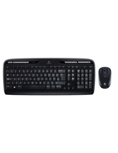 Logitech Wireless Combo MK330 tastiera Mouse incluso USB QWERTY US International Nero