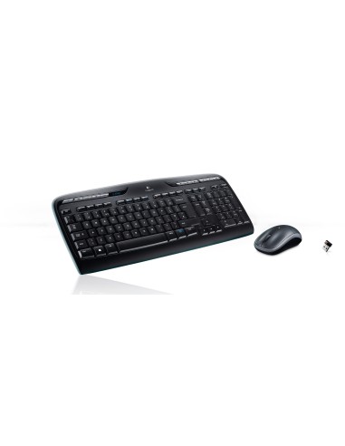 Logitech Wireless Combo MK330 tastiera Mouse incluso USB QWERTY US International Nero