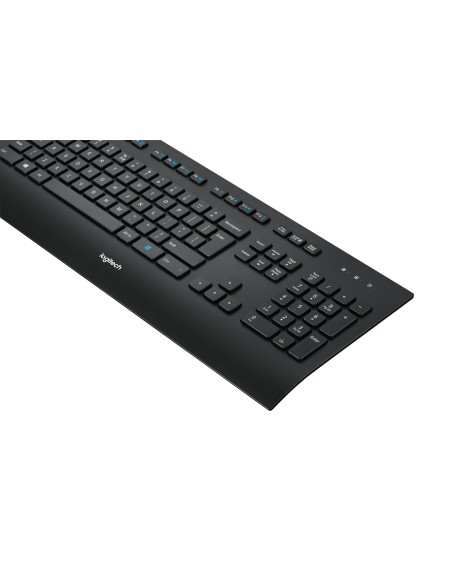 Logitech K280E Pro f  Business tastiera USB QWERTY US International Nero