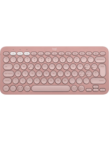 Logitech Pebble Keys 2 K380s tastiera RF senza fili + Bluetooth QWERTY Italiano Rosa