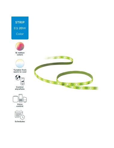 WiZ Striscia LED (LightStrip) Dimmerabile Luce Bianca o Colorata