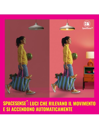 WiZ Striscia LED WiFi, Estensione, Luce Bianca o Colorata Dimmerabile, 1 M, 20W, Tecnologia SpaceSense, Controllo Vocale