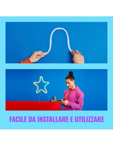 WiZ Striscia LED WiFi, Luce Bianca o Colorata Dimmerabile, 4 M, 11W, Alimentatore Incluso, Tecnologia SpaceSense, Controllo