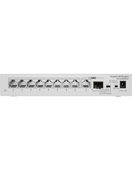 Huawei CloudEngine S110-8P2ST Supporto Power over Ethernet (PoE) Grigio
