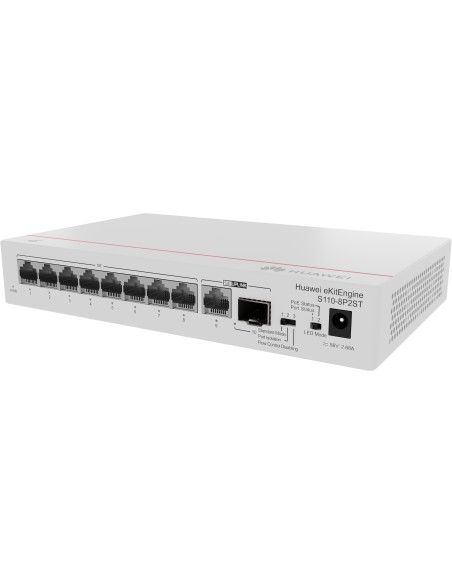 Huawei CloudEngine S110-8P2ST Supporto Power over Ethernet (PoE) Grigio