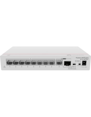 Huawei CloudEngine S110-8P2ST Supporto Power over Ethernet (PoE) Grigio