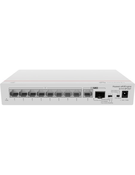 Huawei CloudEngine S110-8P2ST Supporto Power over Ethernet (PoE) Grigio