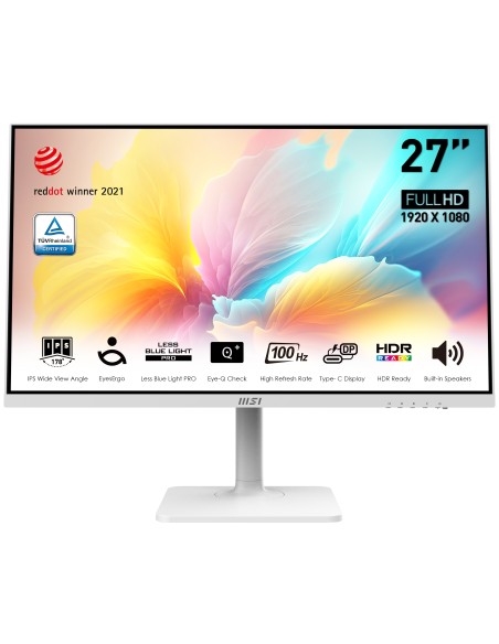 MSI Modern MD2712PW Monitor PC 68,6 cm (27") 1920 x 1080 Pixel Full HD LCD Bianco