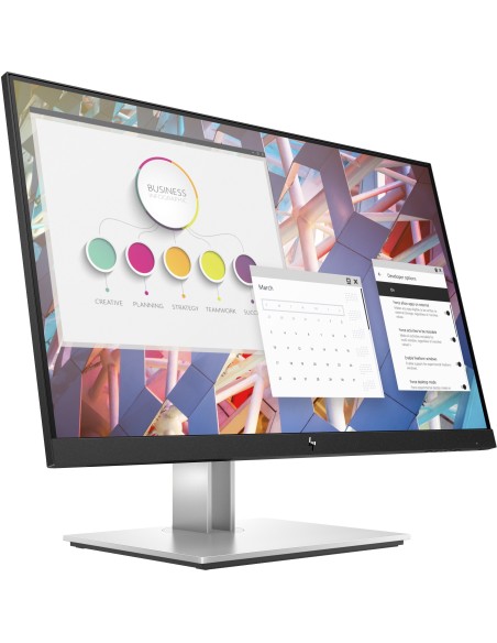 HP E-Series E24 G4 Monitor PC 60,5 cm (23.8") 1920 x 1080 Pixel Full HD LCD Nero, Argento