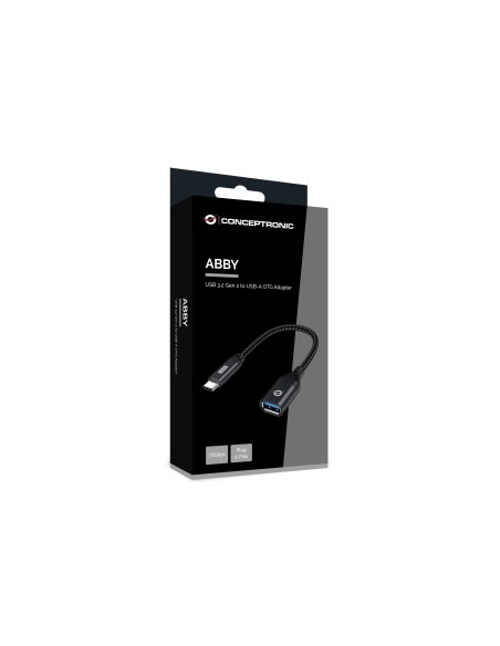 Conceptronic ABBY18B adattatore per inversione del genere dei cavi USB-C USB-A Nero