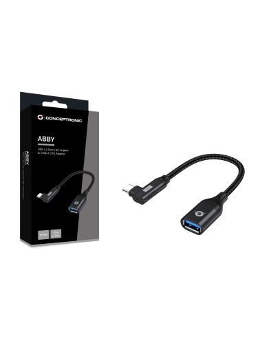 Conceptronic ABBY19B adattatore per inversione del genere dei cavi USB-C USB-A Nero
