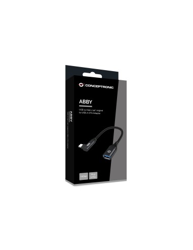 Conceptronic ABBY19B adattatore per inversione del genere dei cavi USB-C USB-A Nero