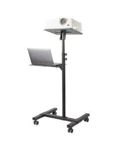 StarTech.com Supporto per proiettore e laptop mobile - Carrello portatile per proiettore resistente (2 ripiani, reggono 10kg 2