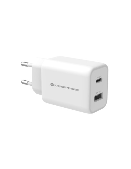 Conceptronic ALTHEA11W Caricabatterie per dispositivi mobili Universale Bianco AC Ricarica rapida Interno