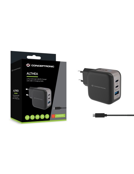 Conceptronic ALTHEA17B Caricabatterie per dispositivi mobili Universale Nero AC Ricarica rapida Interno
