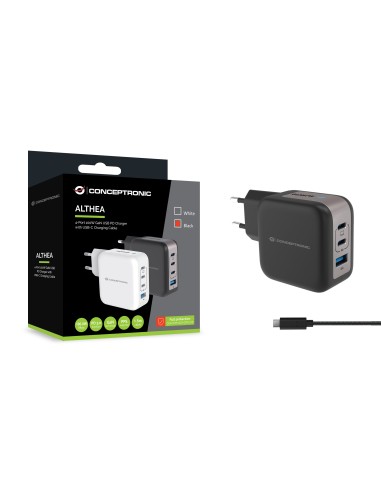Conceptronic ALTHEA18B Caricabatterie per dispositivi mobili Universale Nero AC Ricarica rapida Interno