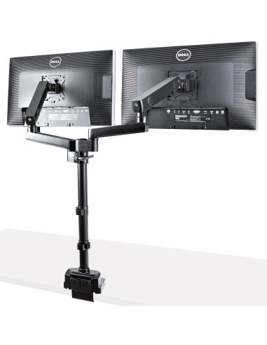 StarTech.com Supporto Doppio Monitor per Scrivania - Braccio per 2 Monitor VESA fino a 32"  8kg - Staffe Verticali Impilabili -