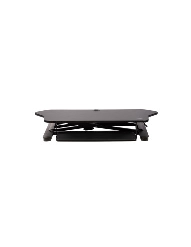 StarTech.com Scrivania ad angolo Sit Stand con Vassoio per Tastiera - Ampia Superficie (908x530mm) - Postazione di lavoro