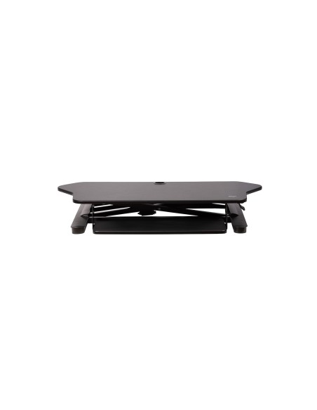 StarTech.com Scrivania ad angolo Sit Stand con Vassoio per Tastiera - Ampia Superficie (908x530mm) - Postazione di lavoro