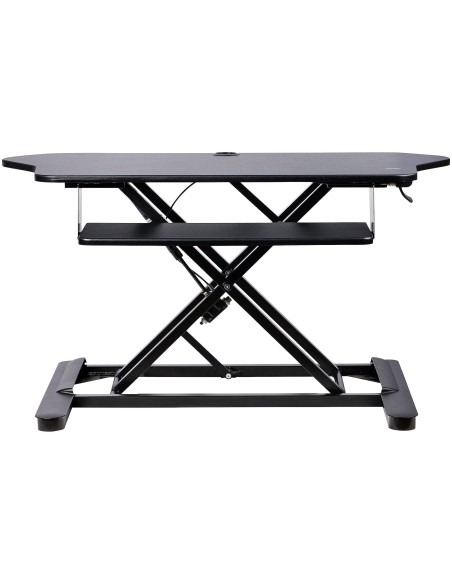 StarTech.com Scrivania ad angolo Sit Stand con Vassoio per Tastiera - Ampia Superficie (908x530mm) - Postazione di lavoro