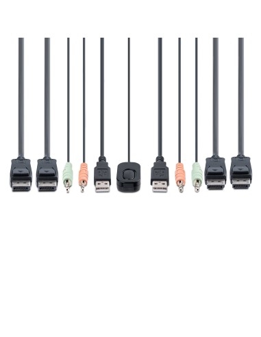 StarTech.com C2-DD46-UA2-CBL-KVM switch per keyboard-video-mouse (kvm) Nero