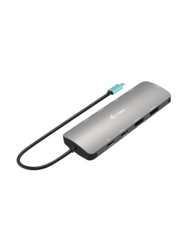 i-tec Metal USB-C Nano 2x Display Docking Station with PD 100 W + Charger 112W