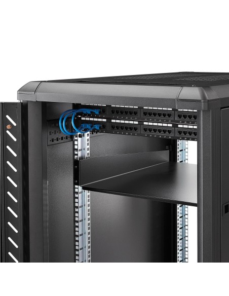 StarTech.com Ripiano per montaggio a rack fisso profondità 22" 2U - 22 kg