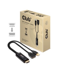 CLUB3D HDMI 2.0 TO DISPLAYPORT 1.2 4K60HZ HDR M F ACTIVE ADAPTER Nero